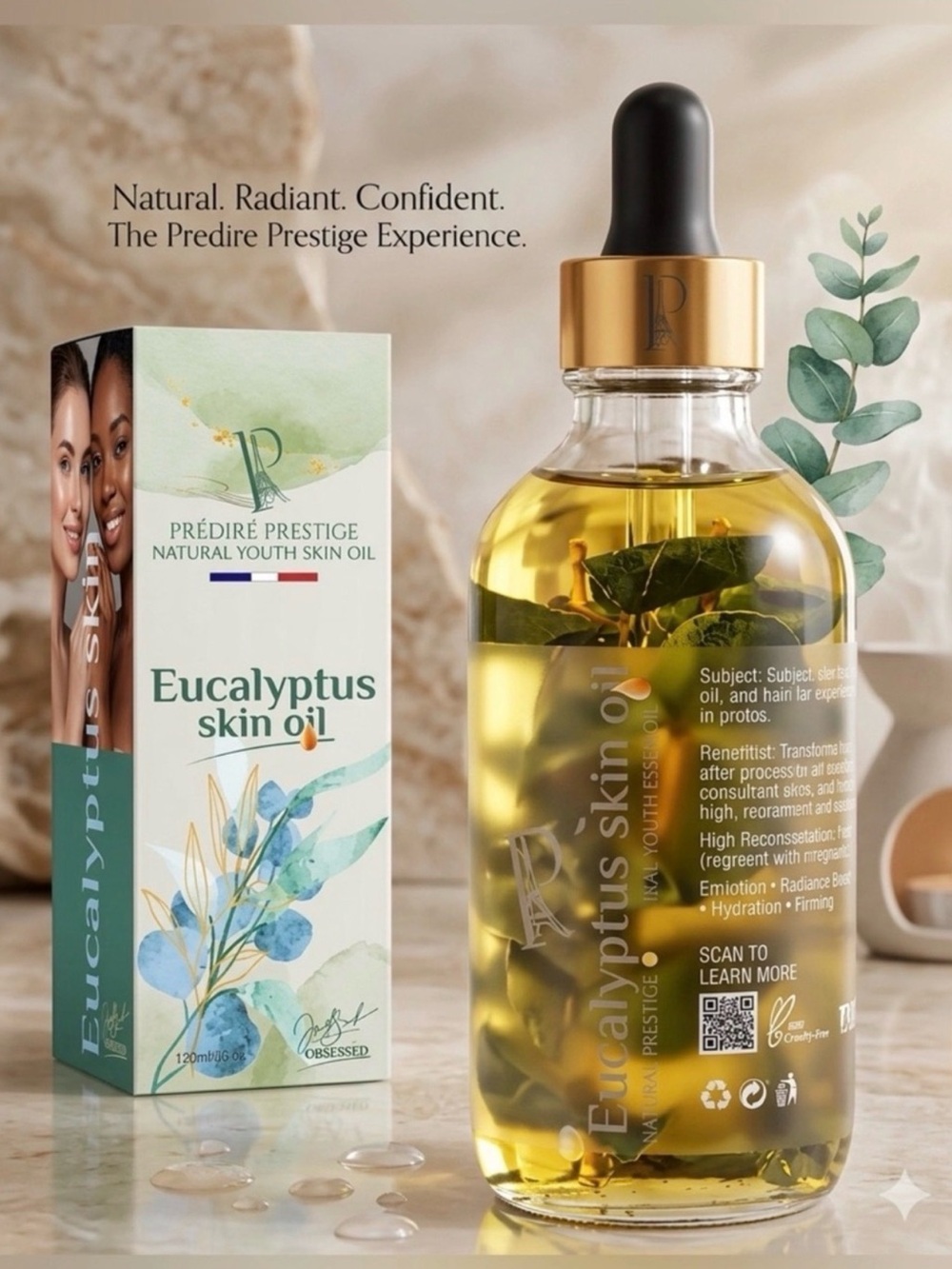 Predire Paris Eucalyptus Skin Oil Natural Youth Oil Acne Treatment Retail $500
